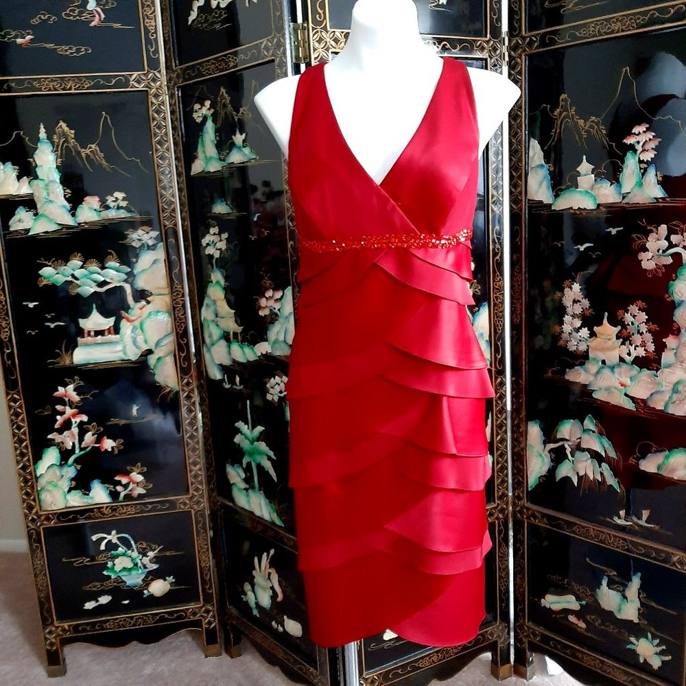 Alex Social Dress with Embellished Bodice